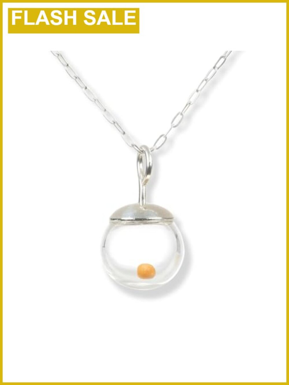 Handmade 925 Sterling Silver Mustard Seed Pendant Necklace Adjustable Chain